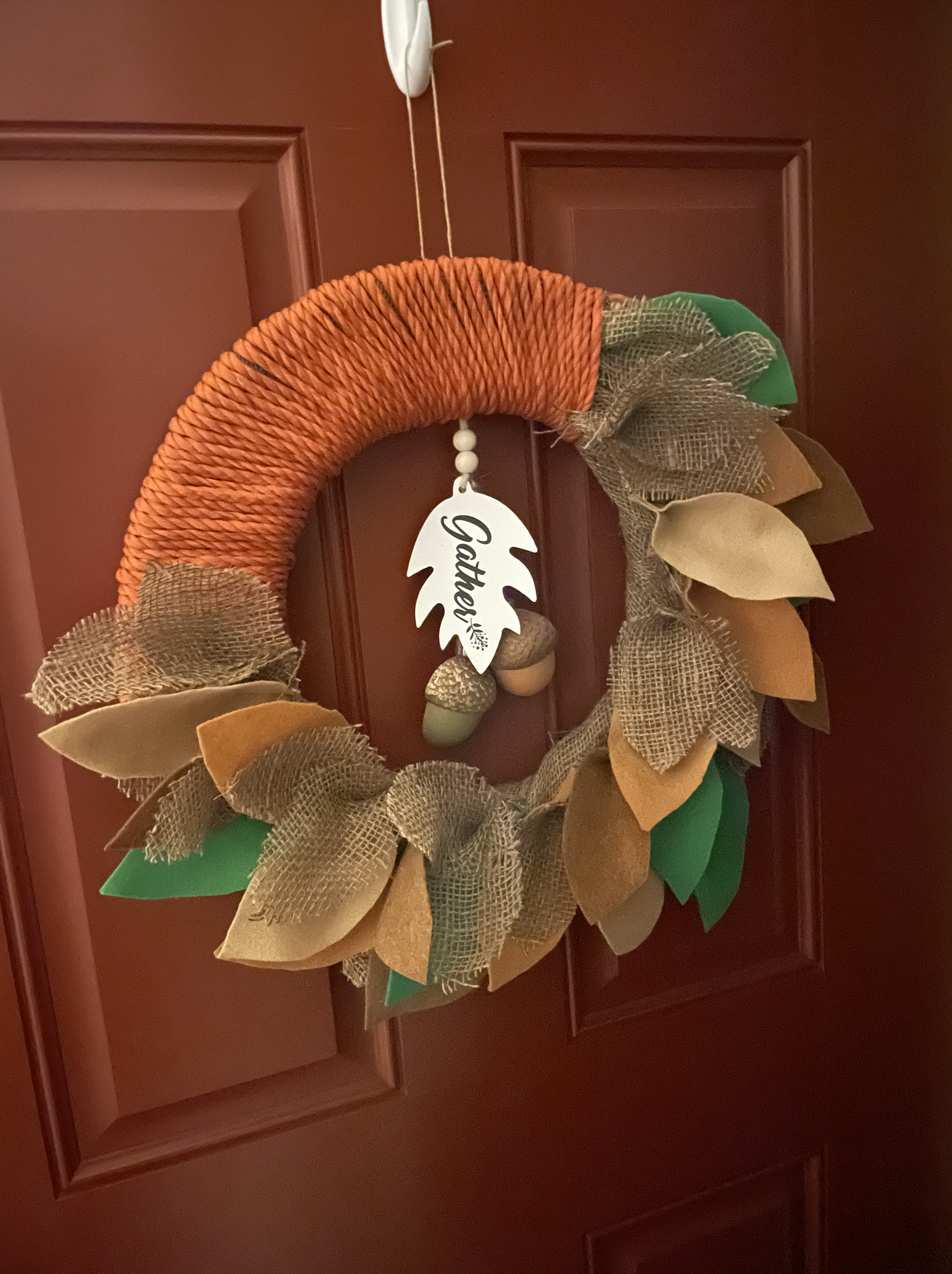 Easy DIY Fall Door Wreath With Items You Already Have