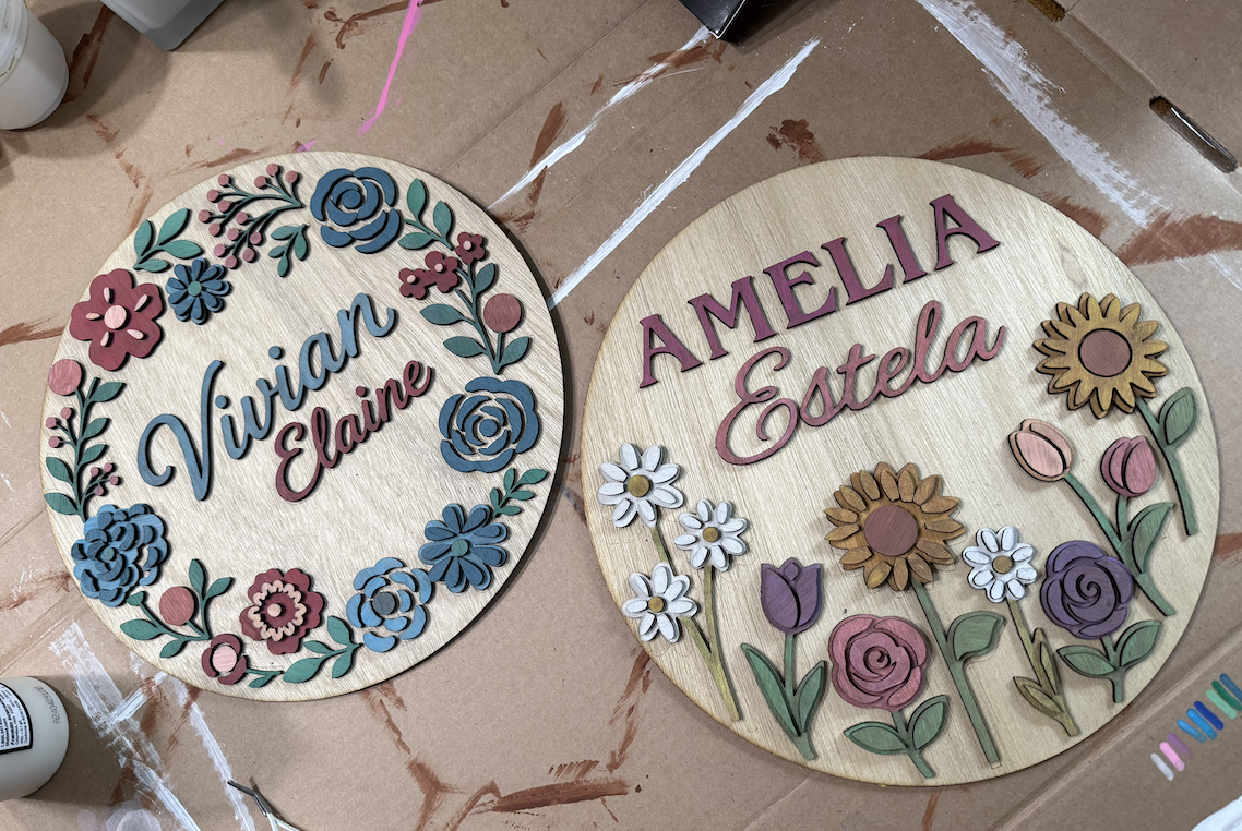 How to Make a Custom Laser-Cut Wood Name Sign for Nursery